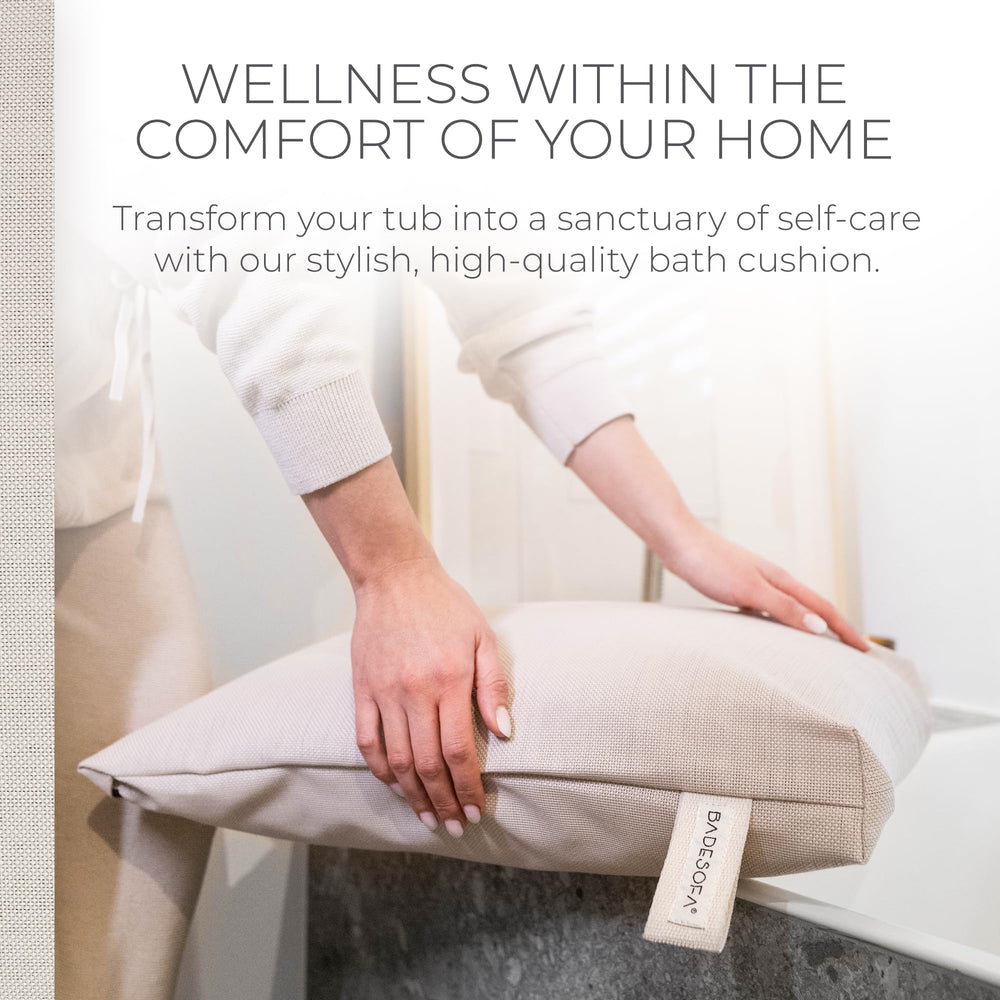 BADESOFA quartz-sand-filled non-slip base keeps the pillow steady
