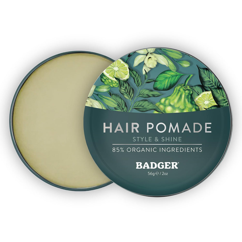 Badger Hair Pomade eco-friendly USA production emphasizes sustainability.