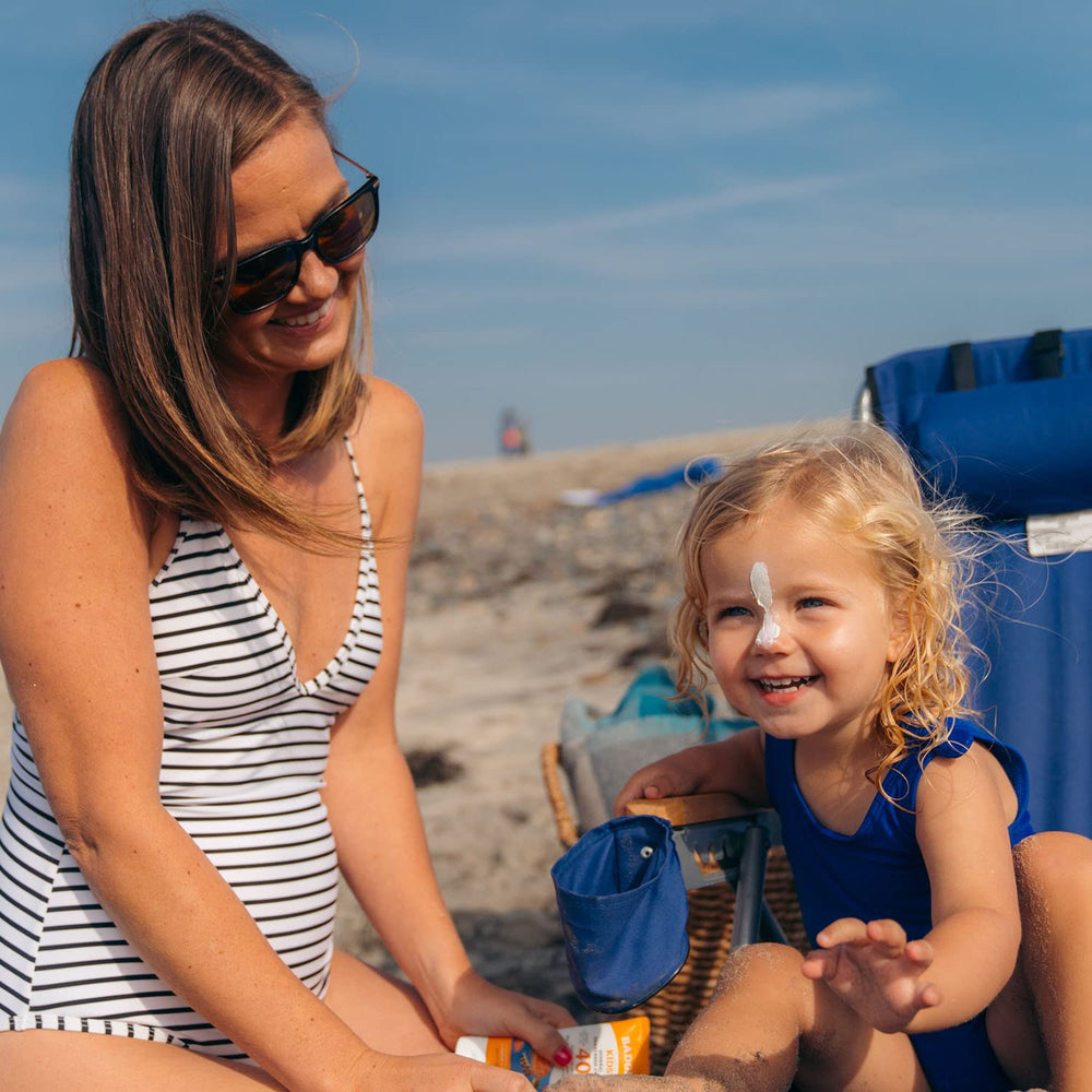 Badger Hawaii-approved packaging shown, travel-ready sunscreen for sunny days.