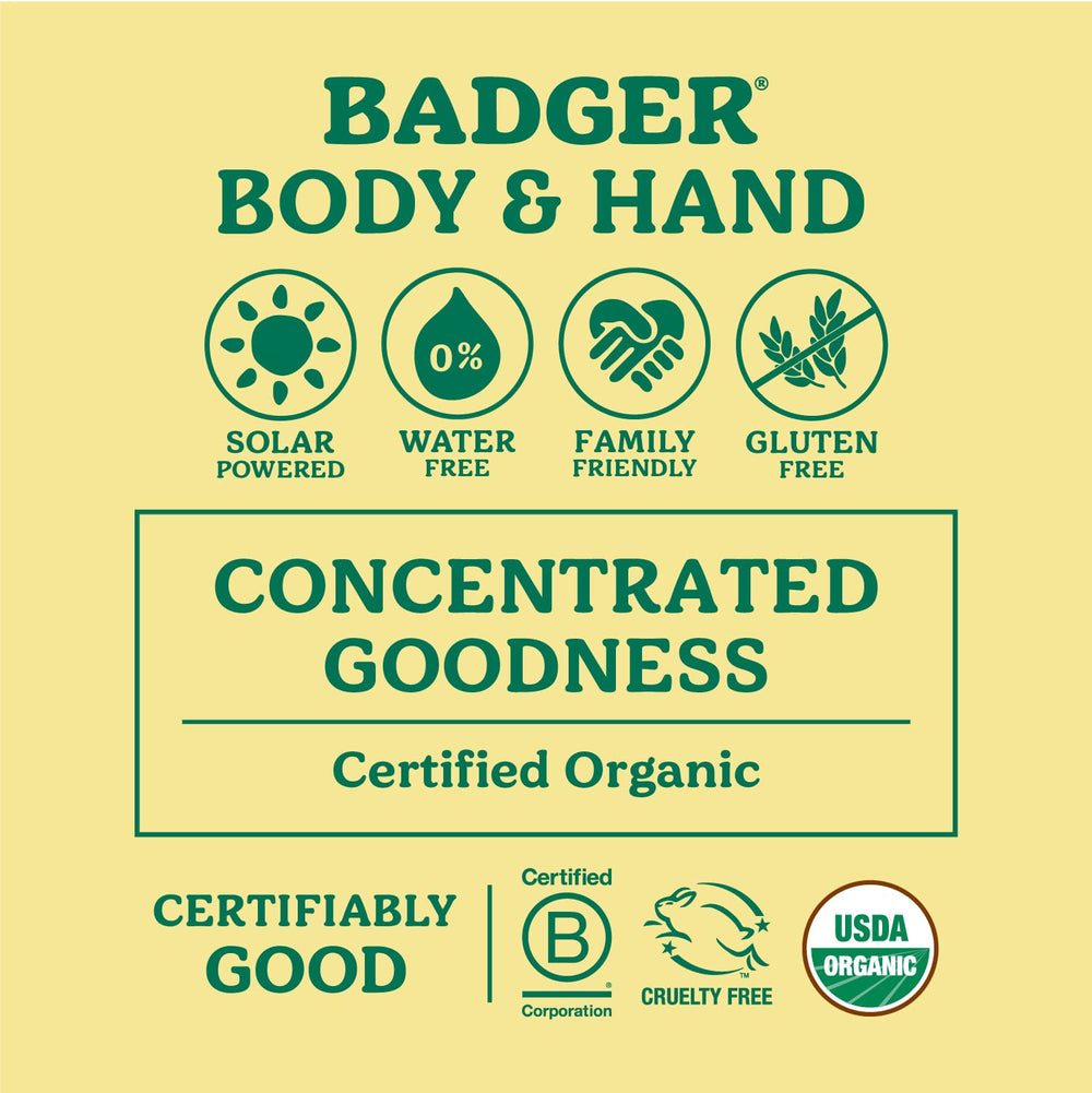 Badger Healing Balm tin side view highlights two-pack convenience for travelers.