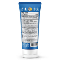 Badger Reef Safe Sunscreen being rubbed in for quick mineral protection on the go