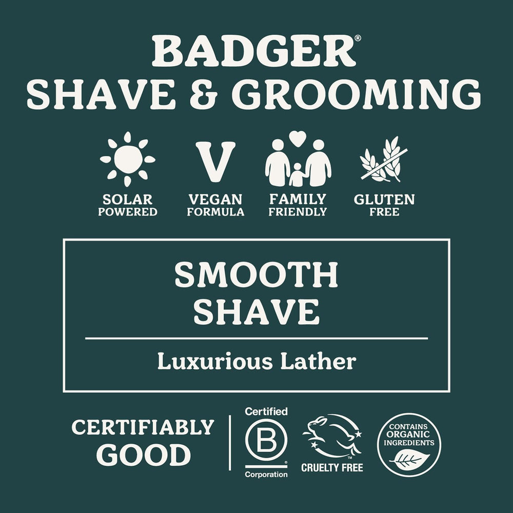 Badger Shaving Soap Puck travel-size design for on-the-go grooming.