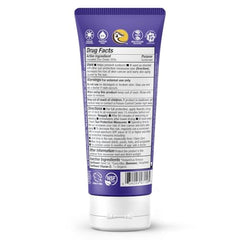Badger unscented SPF 50 sunscreen on skin provides clear face and body coverage.