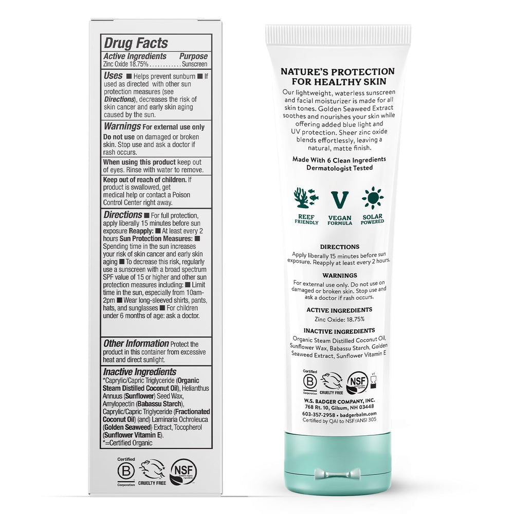 Badger Zinc Oxide sunscreen 2-pack packaging highlighting eco-friendly packaging