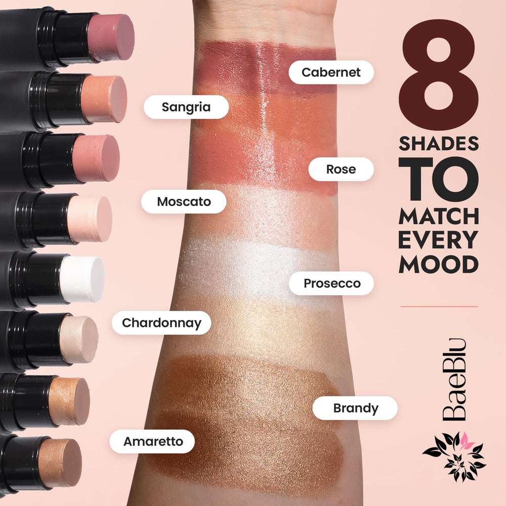 BaeBlu moisturizing formula close-up suggests hydration lasting through the day.