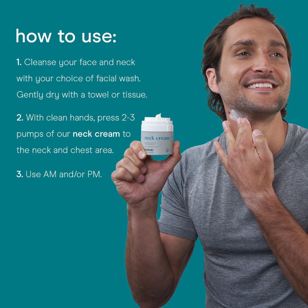 Baebody neck-cream-green-tea image emphasizes soothing irritation reduction.