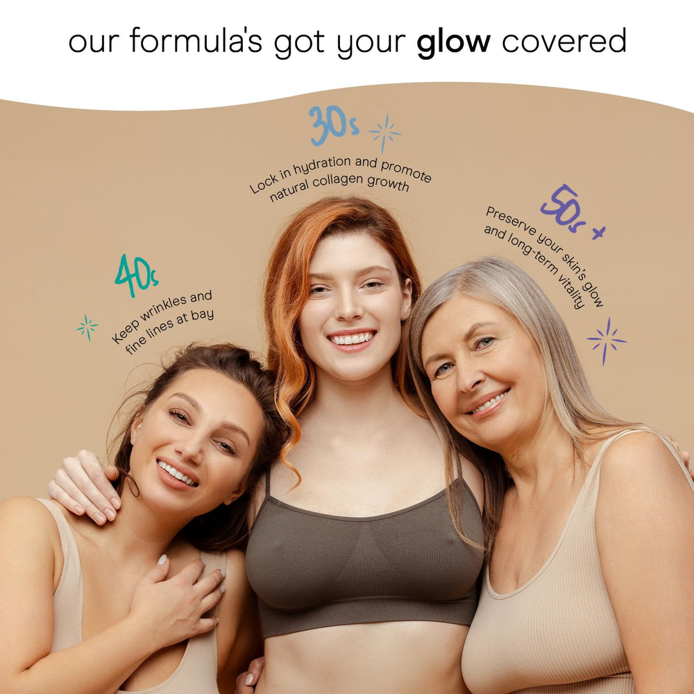 Baebody niacinamide hydration boost graphic for skin moisture and tone.