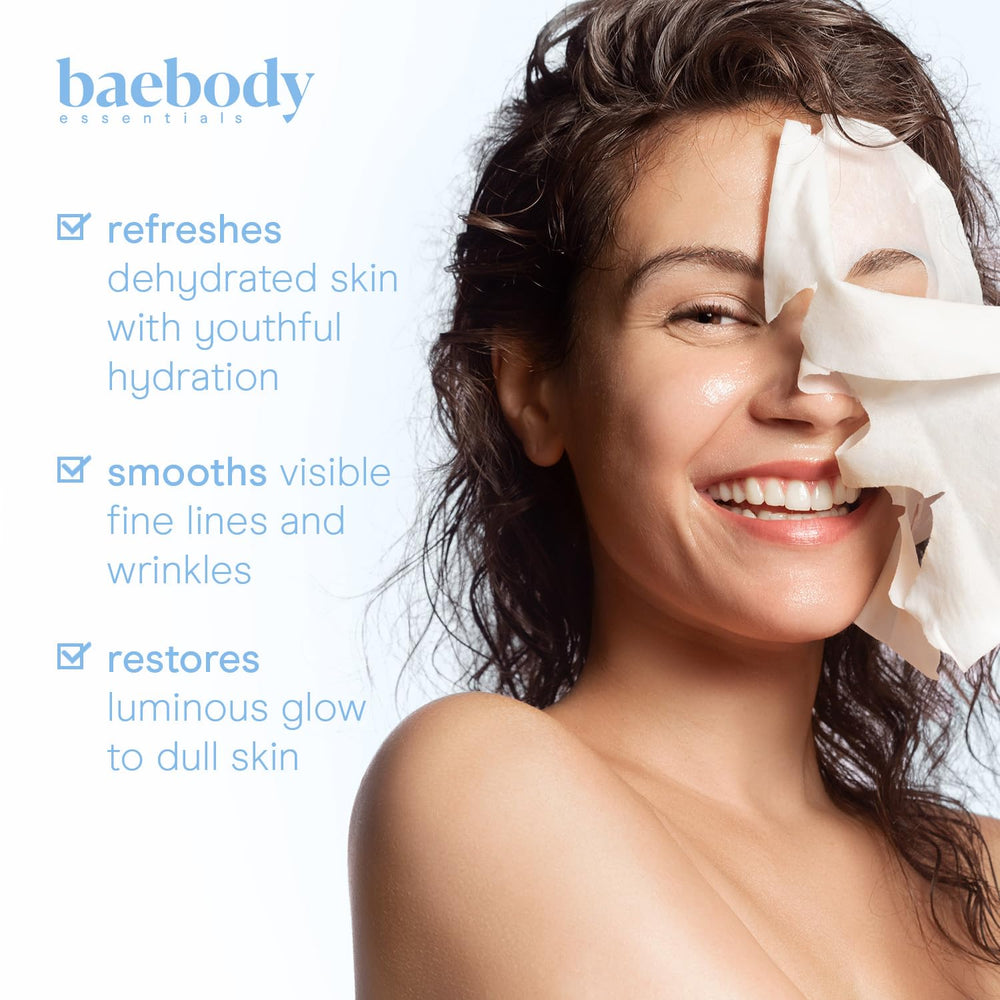 Baebody snail mucin sheet mask essence drops highlight hydration