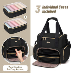 BAFAMYE double-layer organizer with detachable dividers for customizing space