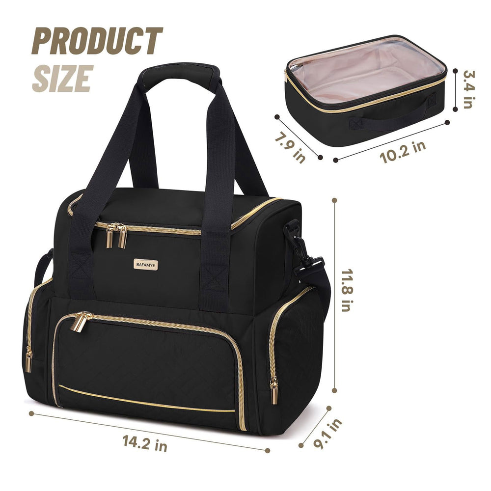 BAFAMYE two removable cases bottom compartment offers separate storage for easy finds