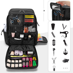 BAFASO main compartment fits hairdryer, straightener and large tools safely.