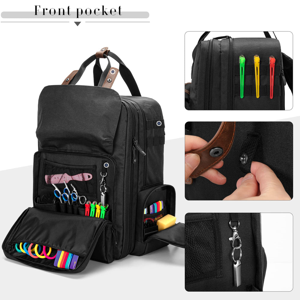 BAFASO outer pockets provide space for small tools and spray bottles on the go.