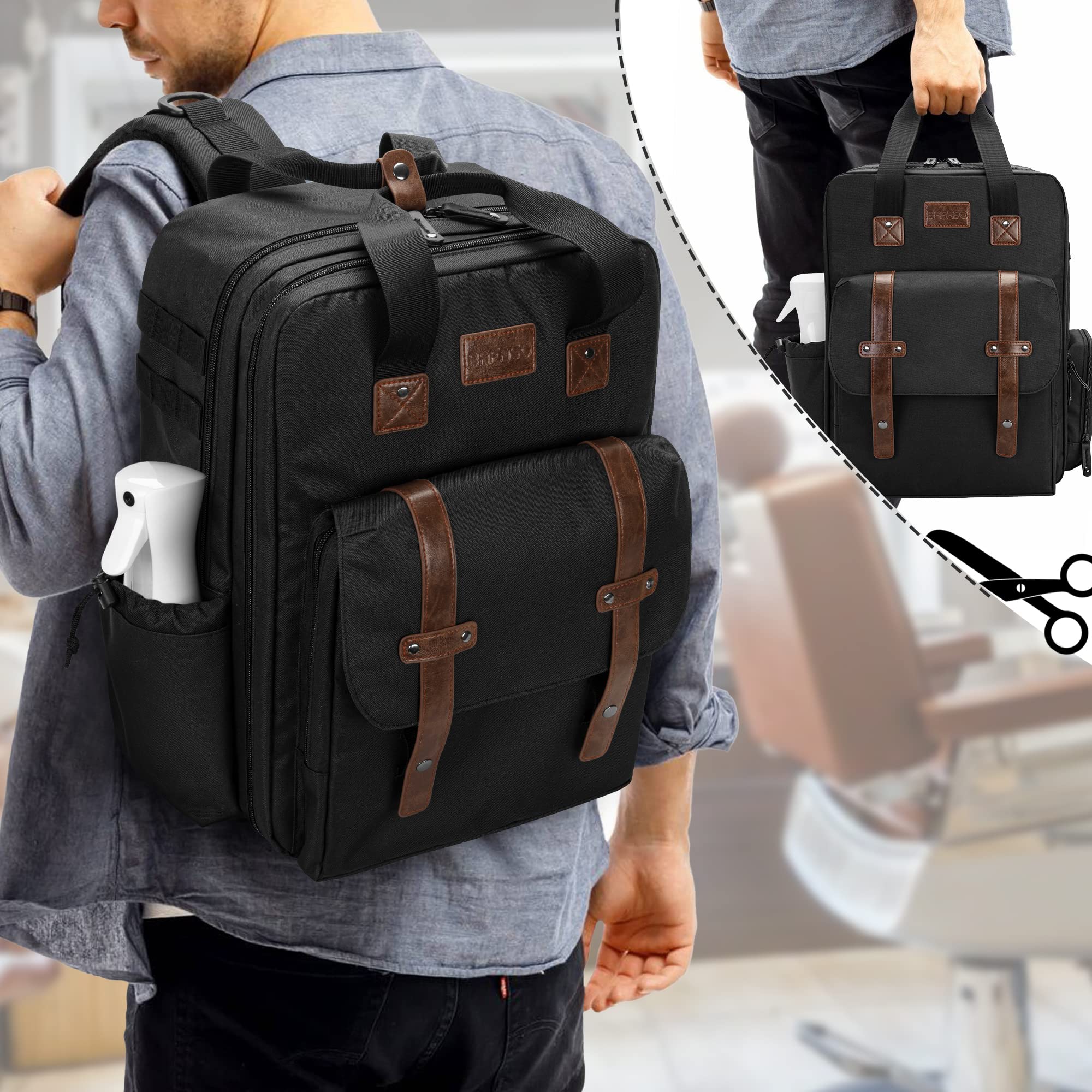 BAFASO adjustable shoulder straps improve comfort during long workdays.