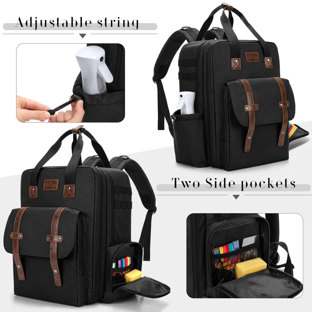 BAFASO side pocket design keeps styling accessories within easy reach.