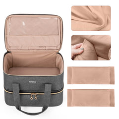 BAFASO nail-polish-organizer padded-divider protects bottles during transit