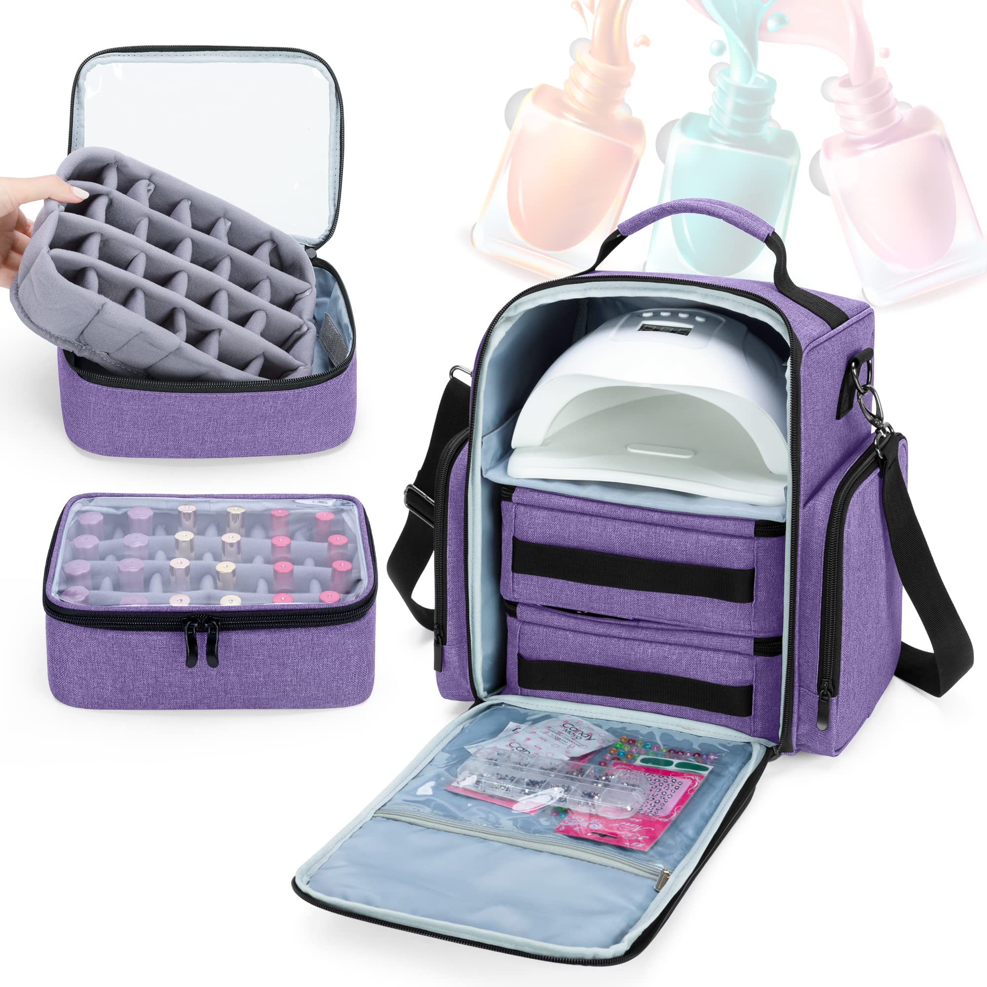 BAFASO side-pockets-elastic-brushes-tools keep brushes and tools secure during transit.