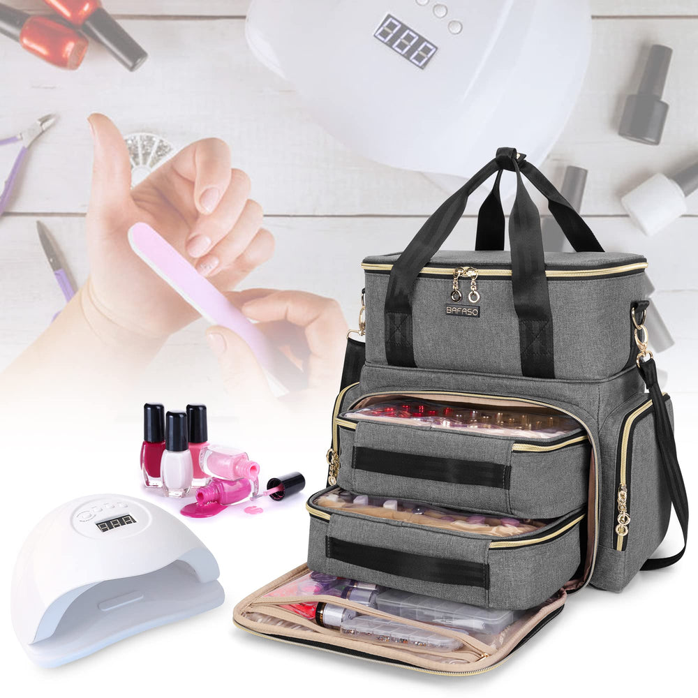 BAFASO side and front pockets hold dip powders and brushes for quick access.