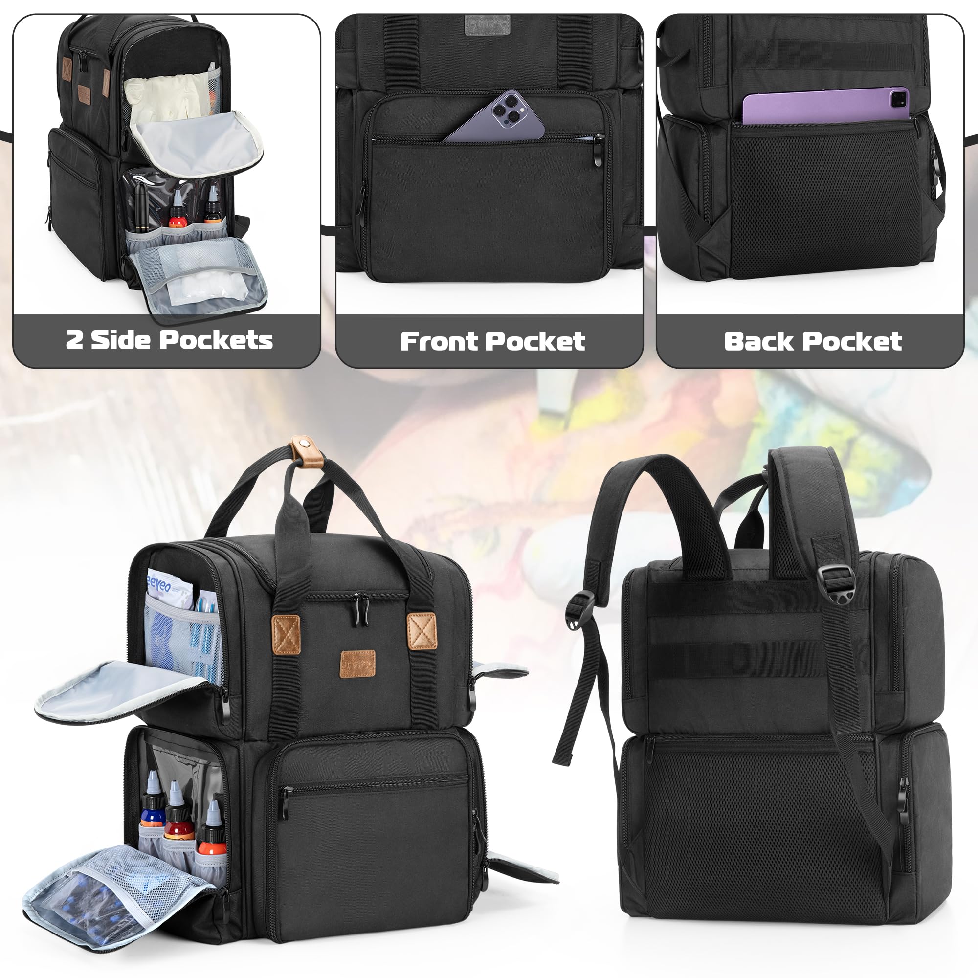 BAFASO backpack with adjustable straps and handles offers three carrying options