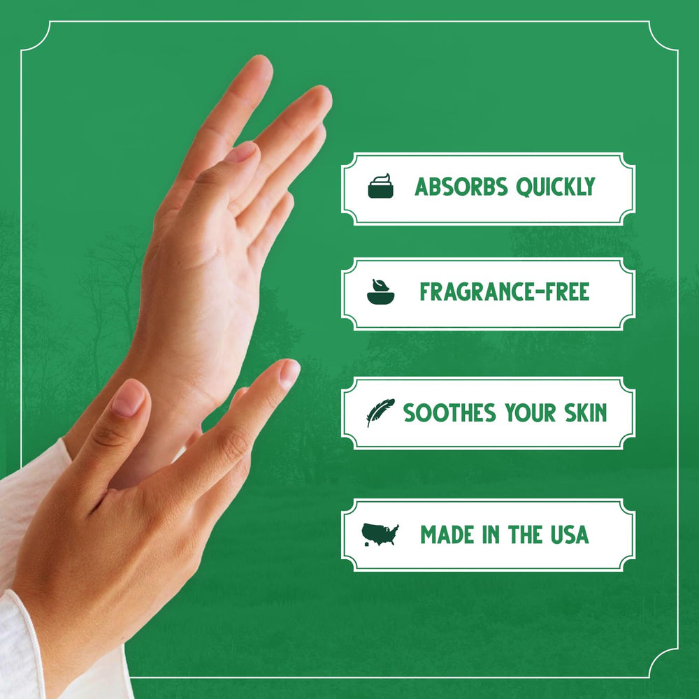 Chapped lips and hands treated with Bag Balm.