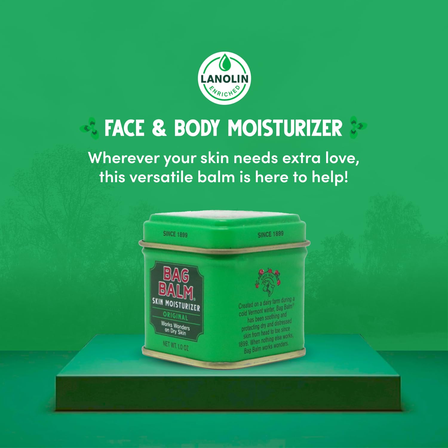 Bag Balm dry skin application on hands shows on-the-go convenience