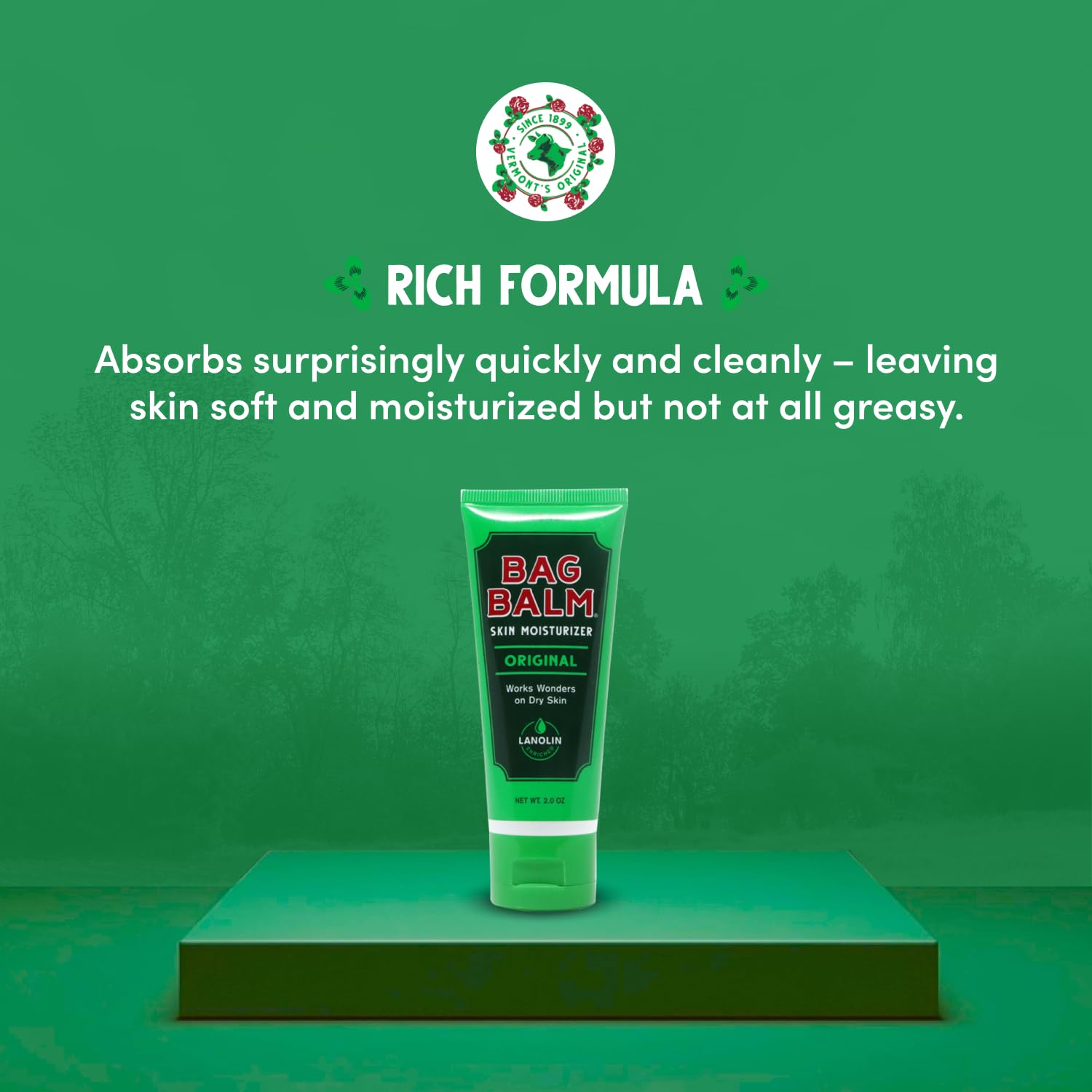 Bag Balm fragrance-free formula shown on hands for daily moisture.