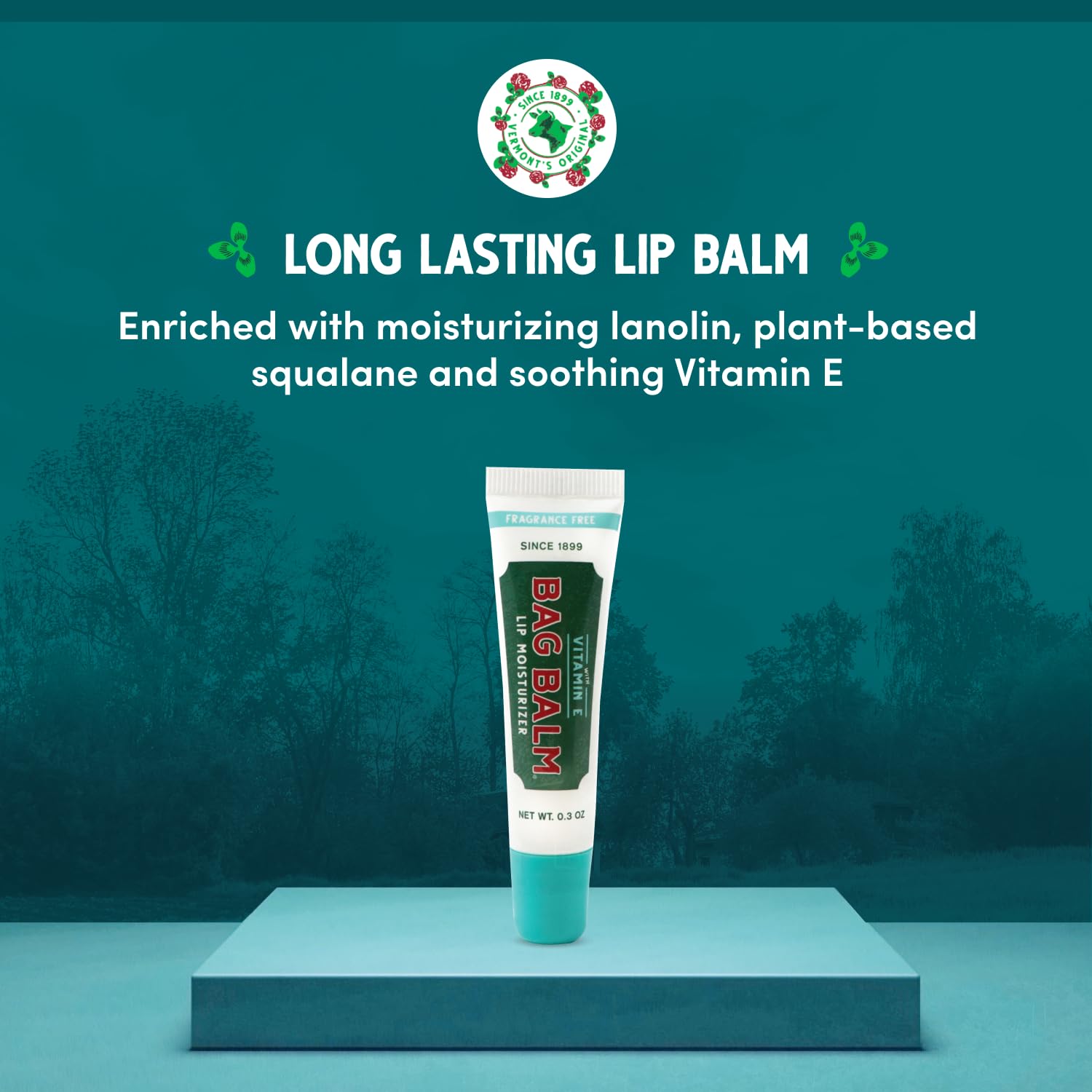 Bag Balm fragrance-free lip balm tubes closeup with smooth application.