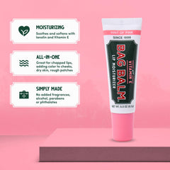 Bag Balm lip balm fresh mint tube provides refreshing lip sensation.