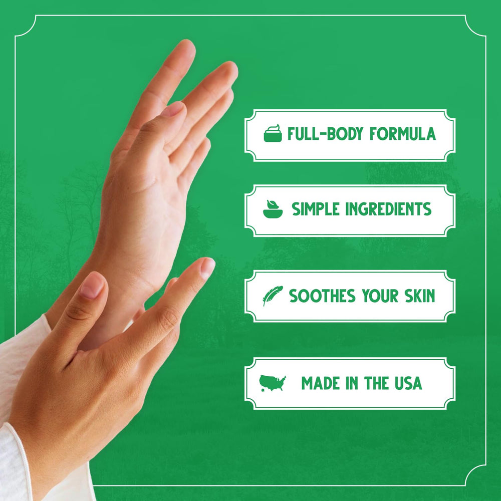 Bag Balm long-lasting formula smear demonstrates durable moisture through daily activities.