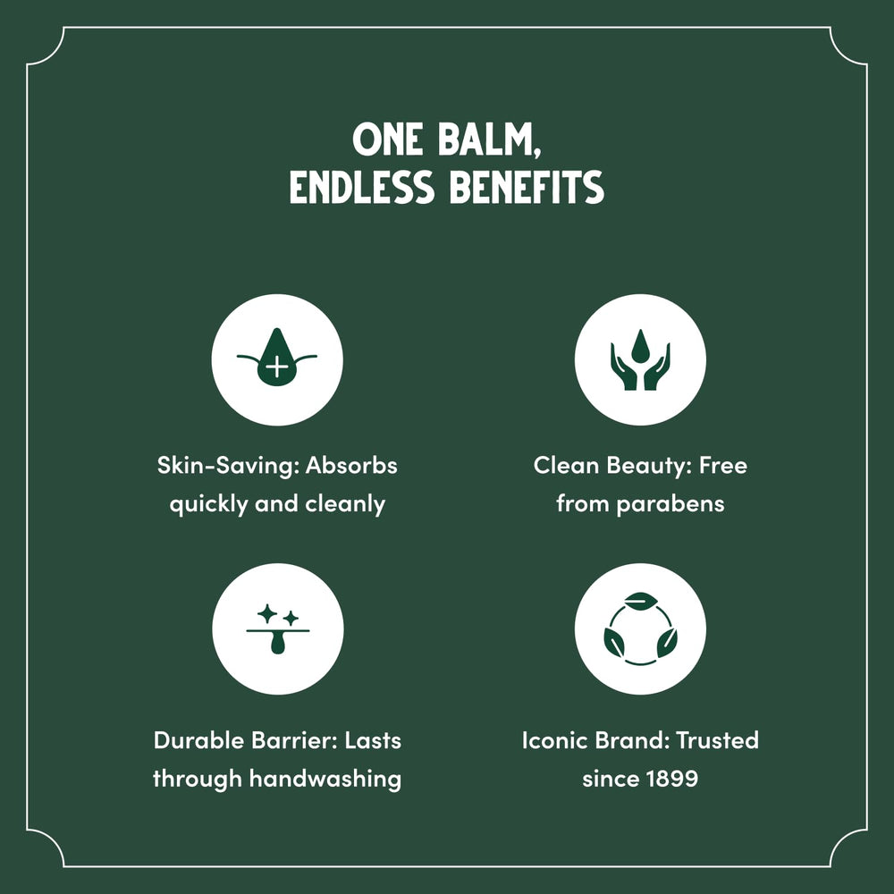 Bag Balm Moistuzing Lotion fragrance-free formula label communicates gentle, fragrance-free care.