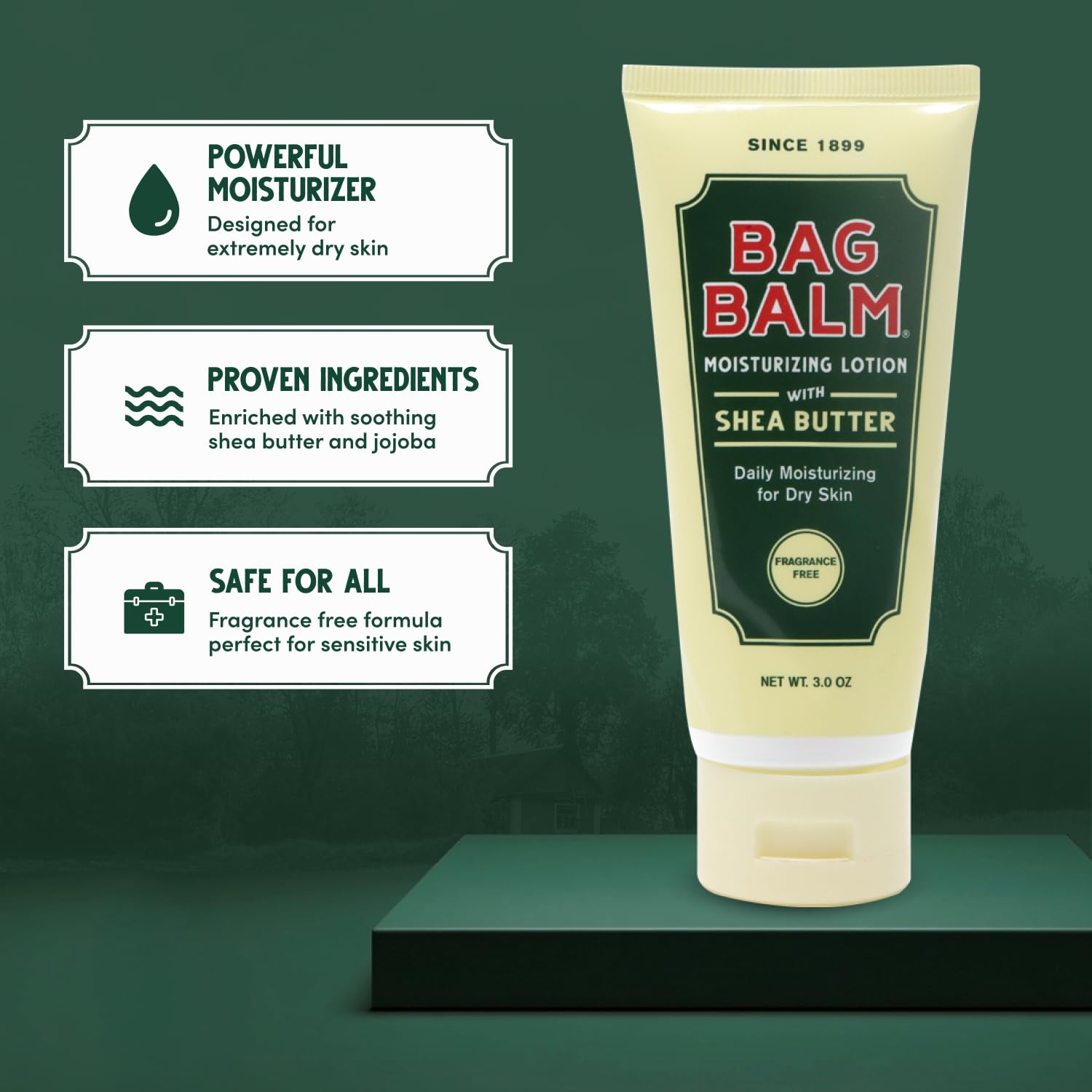 Bag Balm non-greasy absorption action photo demonstrates fast-absorbing hand moisturizer.