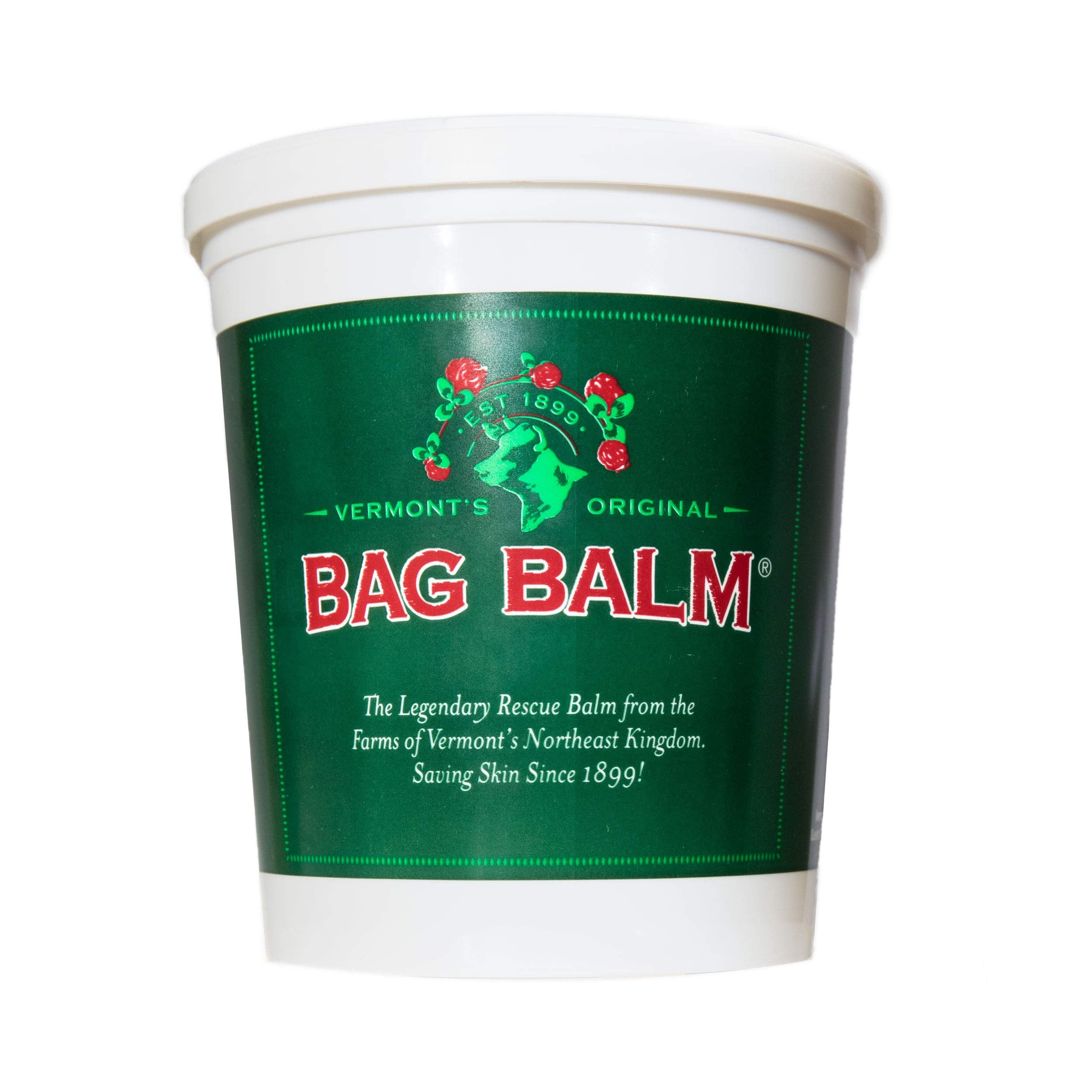 Bag Balm original 72oz pail, Vermont classic hand and skin moisturizer for long-lasting hydration.