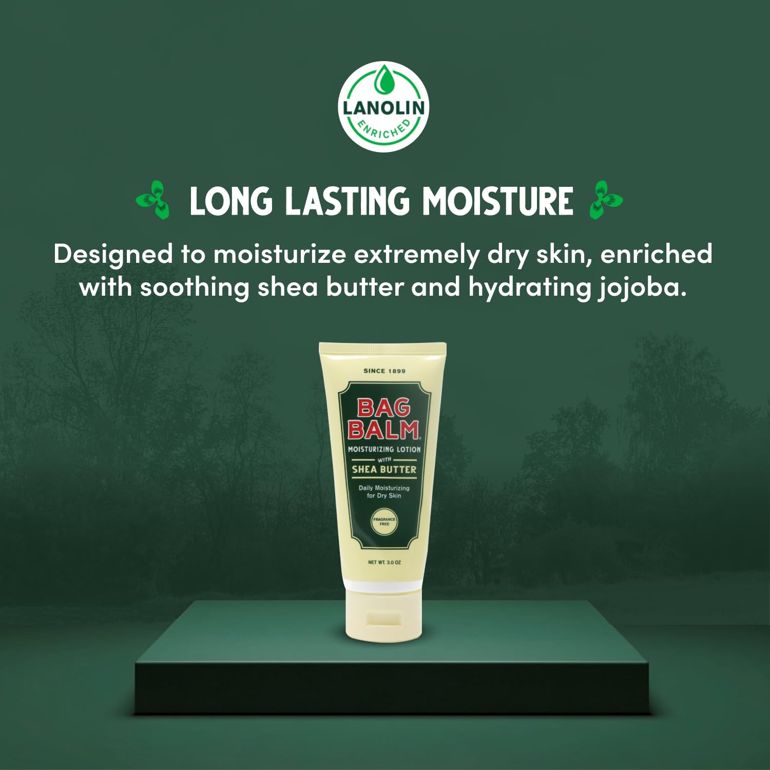 Bag Balm travel-size 3oz tube shown for TSA-friendly carry-on skin care.