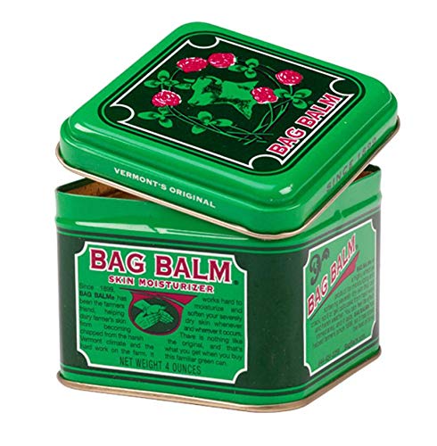 Bag Balm Vermont's Original applied on hand soothing dry skin