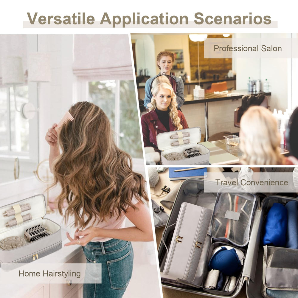 BAGCRAZY multi-use hair tools bag suitable for home, gym, or salon.