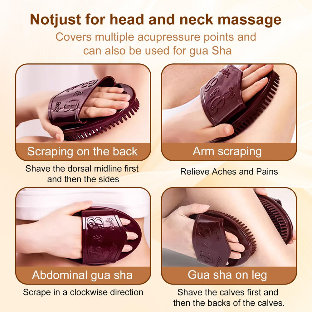 BAGISTES Meridian Brush Massage back-relaxation image for home spa sessions.