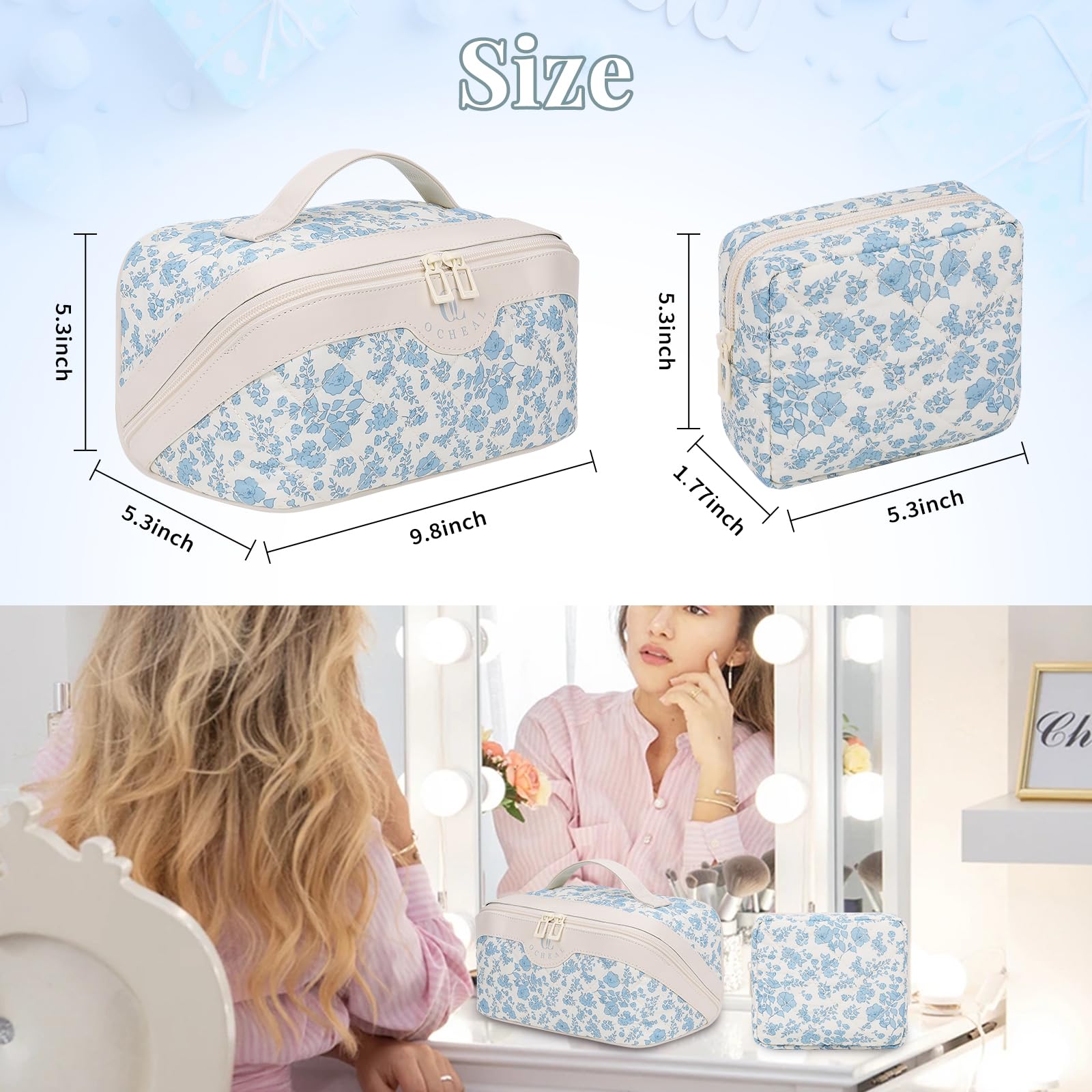 Bagmoly clear divider pocket inside for easy viewing