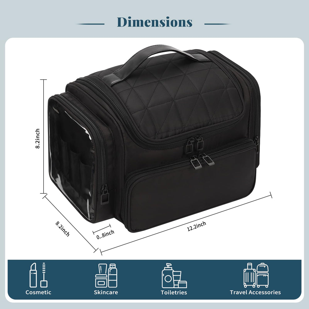 Bagmoly clear PVC side pockets provide quick visibility and access to items.