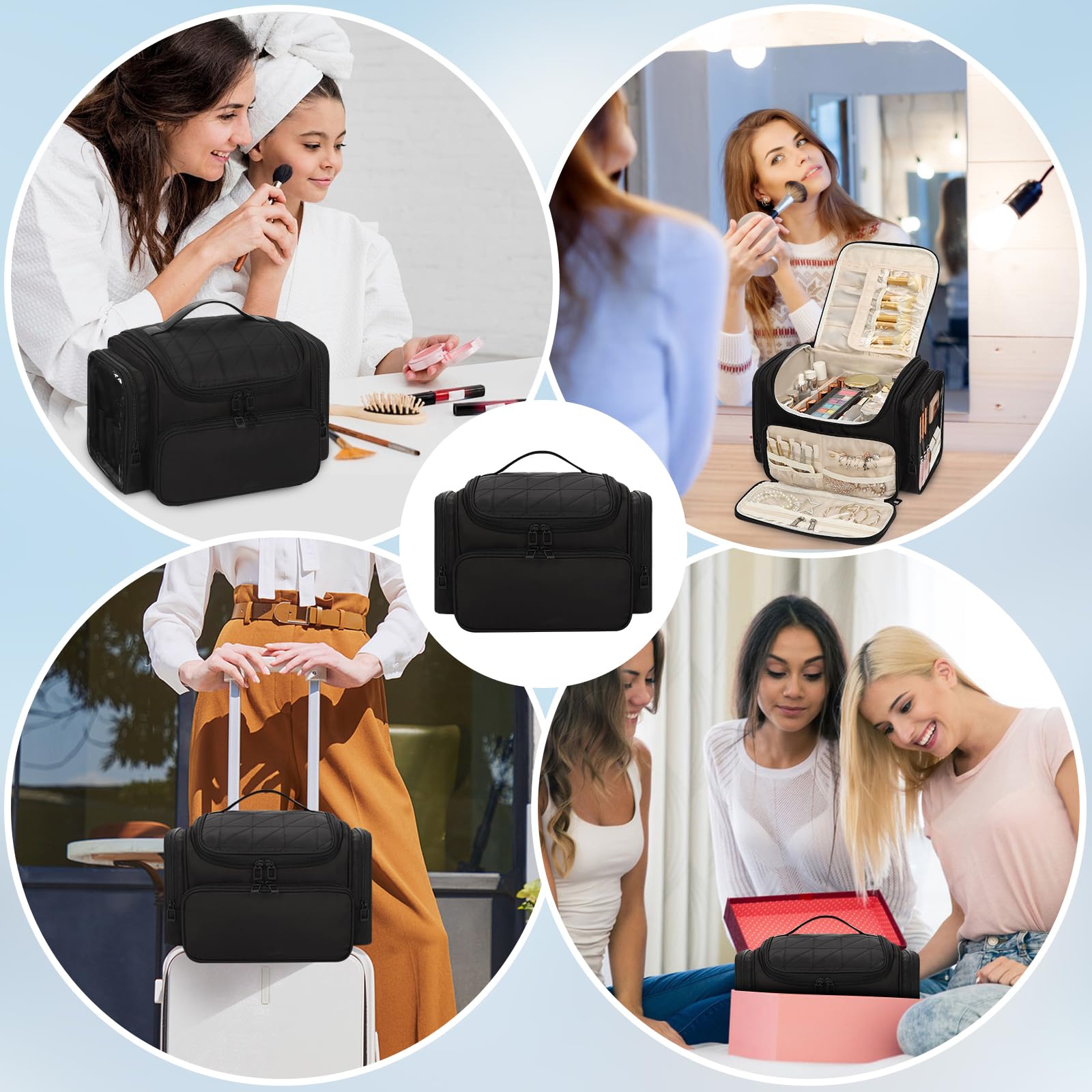 Bagmoly dual-side pockets design enhances accessibility and on-the-go organization.