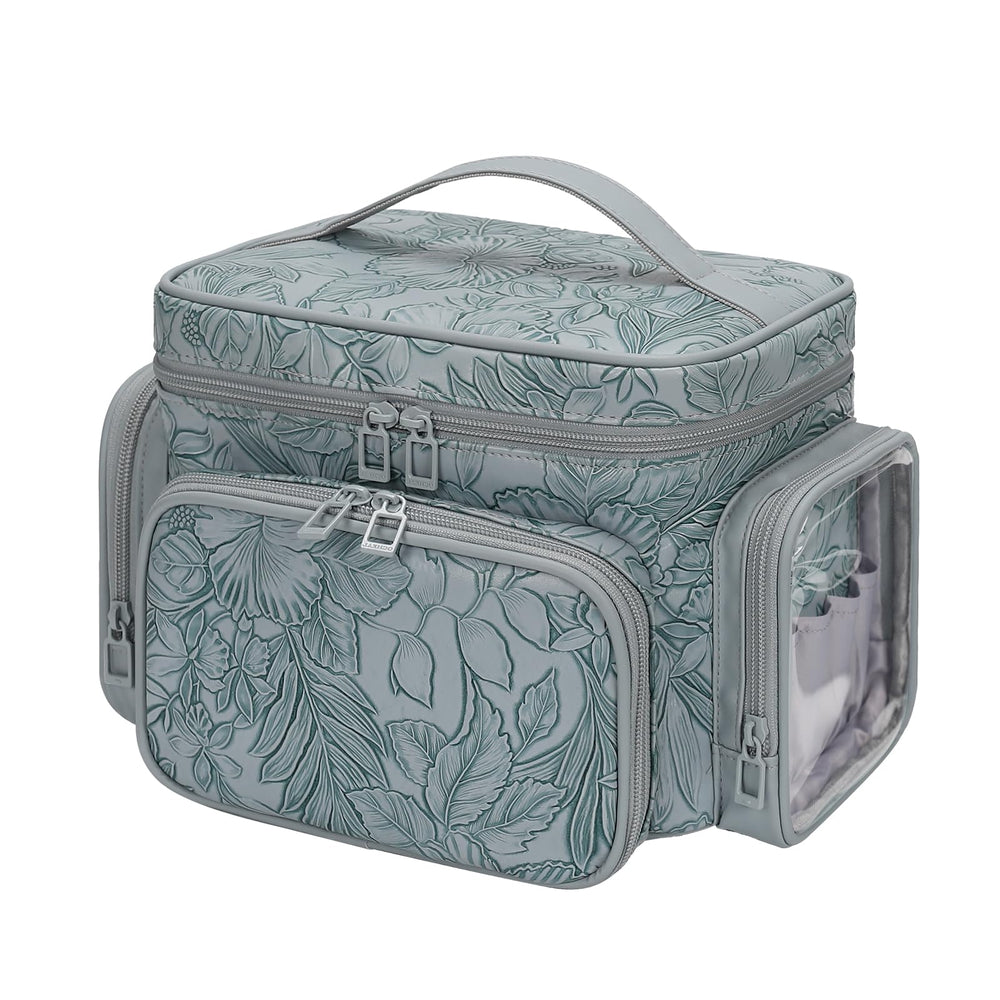 Bagmoly floral blue travel bag in use during weekend getaway