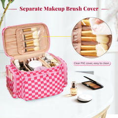 Bagmoly brush-compartment top lid keeps brushes organized and dust-free.