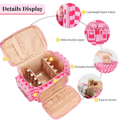 Bagmoly makeup bag dividers enable customizable layouts for bulky items.