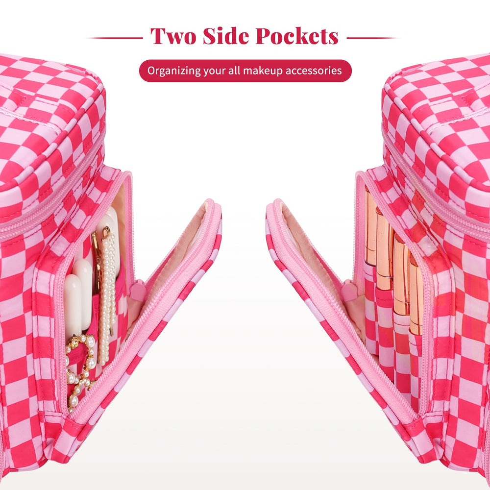 Bagmoly side pockets neatly hold travel-size toiletries and small accessories.
