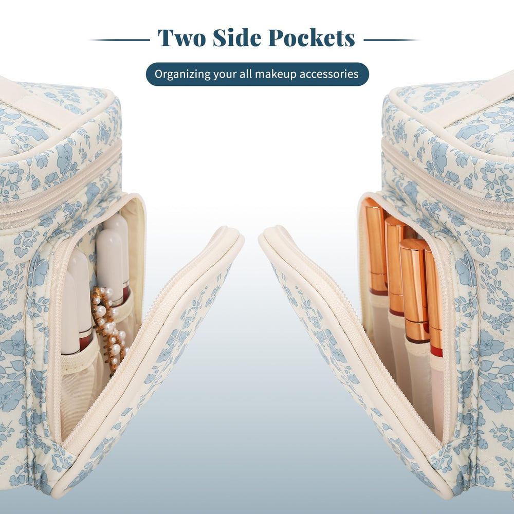 Bagmoly dividers create adaptable sections to separate cosmetics and personal items.
