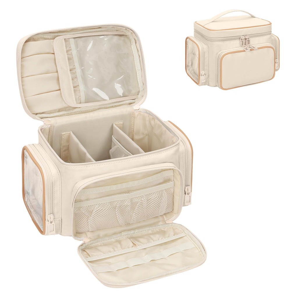 Bagmoly large makeup bag travel-use design supports organization on the go