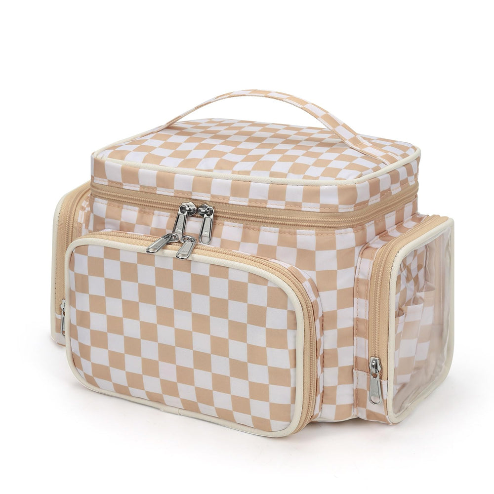Bagmoly vertical storage design keeps cosmetics upright in luggage.