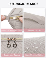 BAGSMART brush sponge pocket keeps tools clean and separated.