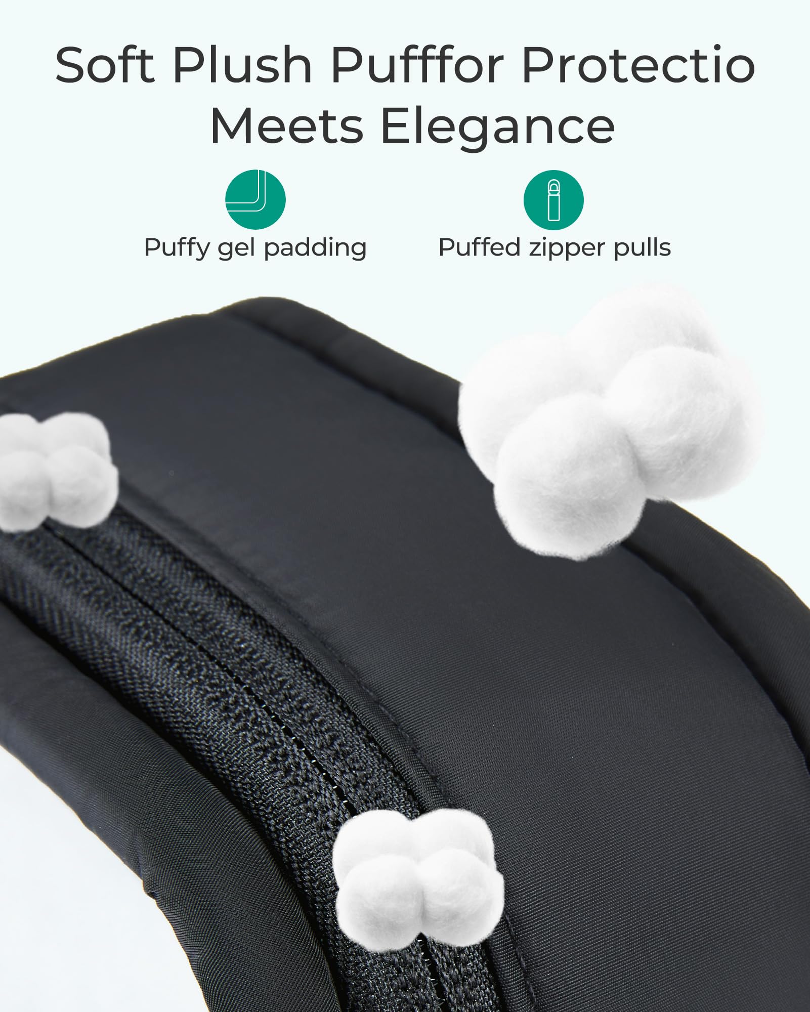 BAGSMART Clear Toiletry Bag water-resistant material with reinforced seams enhances durability on trips.