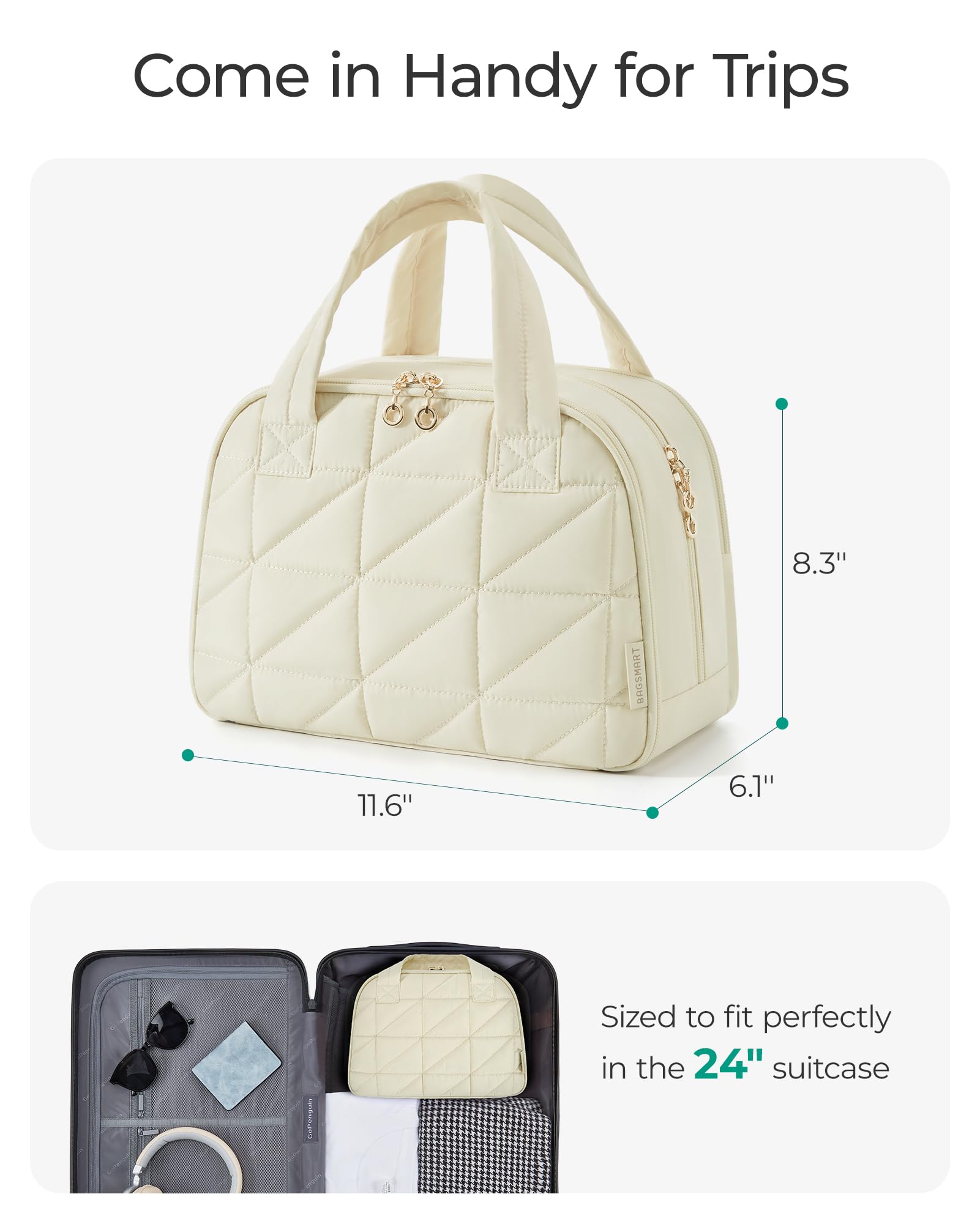 BAGSMART versatile bag ready for weekends and business trips