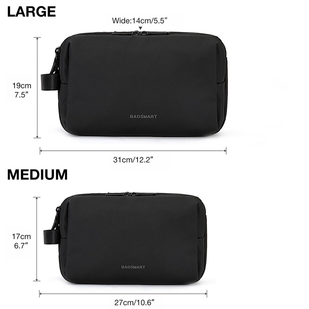 BAGSMART dual zipper design for smooth access and secure closure