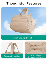 BAGSMART front-pocket waterproof design helps keep items dry and easy to clean.